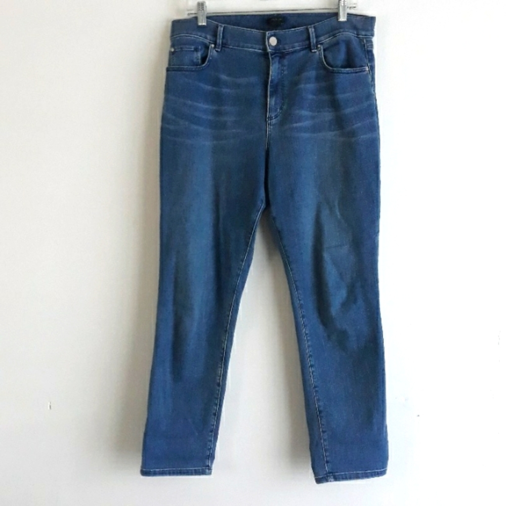 Ann Taylor High-Rise Slim Blue Jeans
